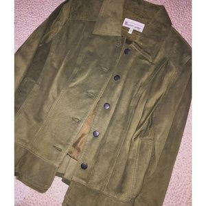 Suede Olive Jacket